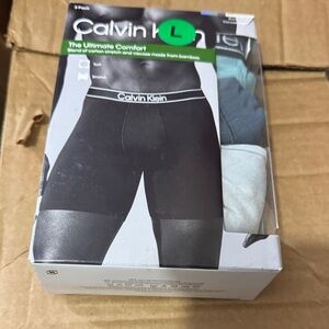 Calvin Klein Black Boxer Briefs with Signature Waistband